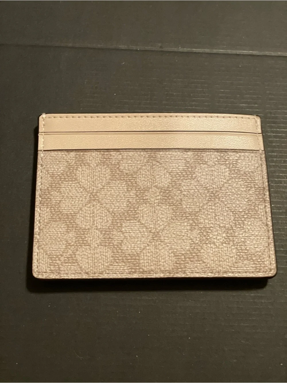 kate spade tan Logo Card Case